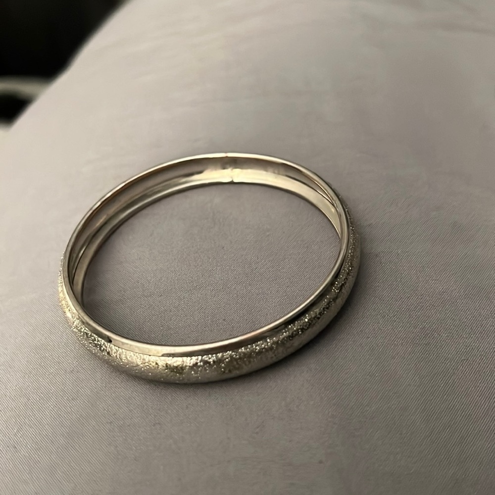 Bangle bracelet- silver